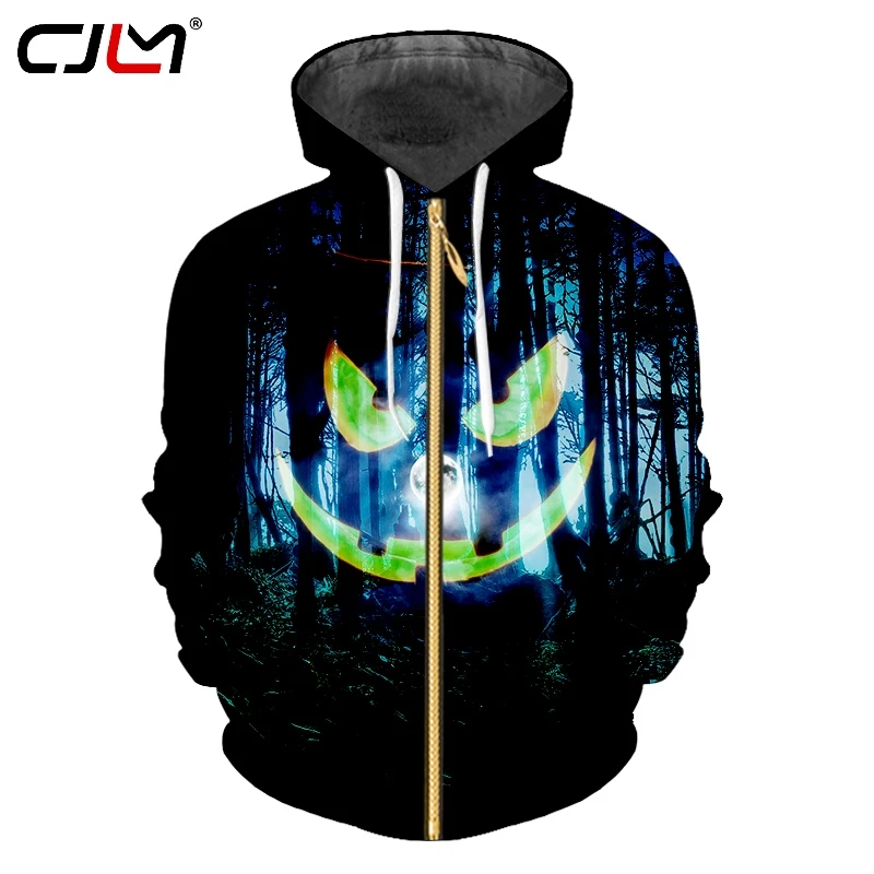 CJLM Man Best Selling Halloween Zip Hoodies 3D Large Size 5XL Printed Forest Pumpkin Zipper Coat Men's Sweatshirt Wholesale
CJLM Man Best Selling Halloween Zip Hoodies 3D Large Size 5XL Printed Forest Pumpkin Zipper Coat Men's Sweatshirt Wholesale
