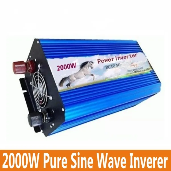 2000W Pure Sine Wave Car Power Inverter Dc 12V TO Ac 220v Converter For Solar system Peak Power 4000W 
2000W Pure Sine Wave Car Power Inverter Dc 12V TO Ac 220v Converter For Solar system Peak Power 4000W