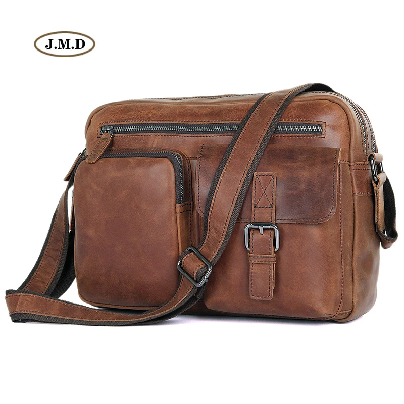 J.M.D High Quality Genuine Leather New Style Fashion Men's Brown Business Shoulder Bag Crossbody Bag Messenger Bag 1017C
J.M.D High Quality Genuine Leather New Style Fashion Men's Brown Business Shoulder Bag Crossbody Bag Messenger Bag 1017C