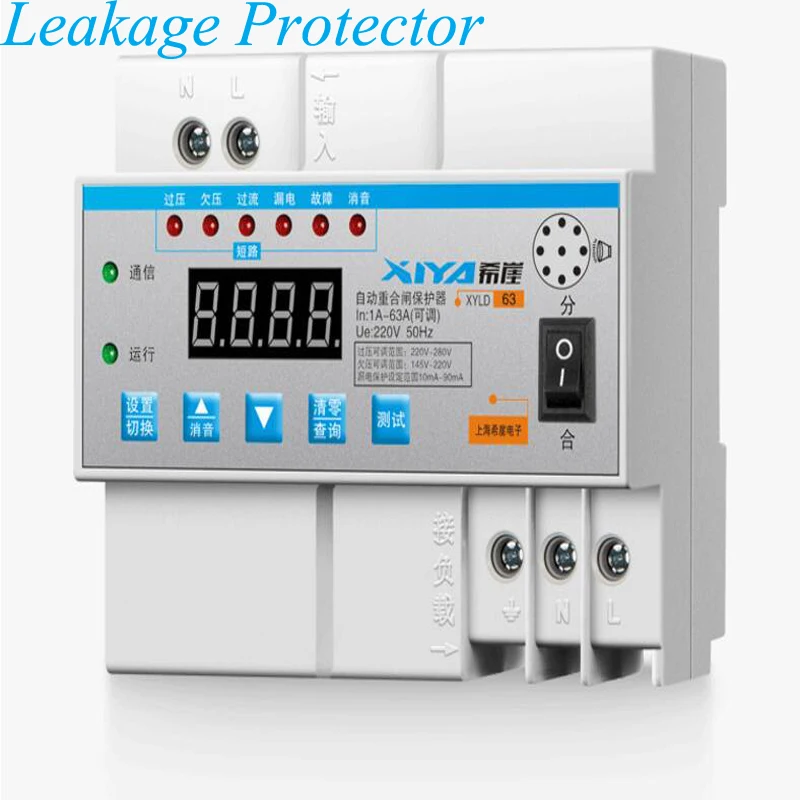 Automatic Reclosing Leakage Protector Reclosing Limit Current Lightning Protection Switch Photovoltaic Breaker XYLD63
Automatic Reclosing Leakage Protector Reclosing Limit Current Lightning Protection Switch Photovoltaic Breaker XYLD63