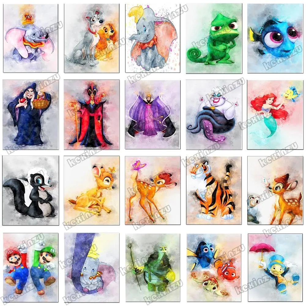 Full 5D DIY Square Diamond painting -Cartoon image Flying elephant witch mermaid squirrel- 3d embroidery Cross stitch gift BK
Full 5D DIY Square Diamond painting -Cartoon image Flying elephant witch mermaid squirrel- 3d embroidery Cross stitch gift BK