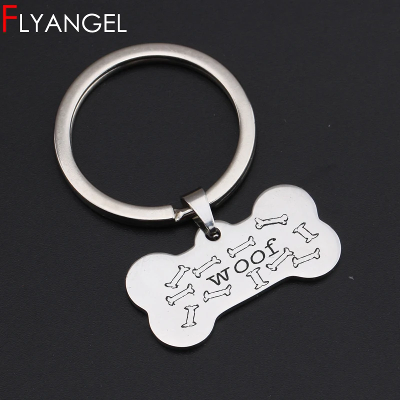 New Creative DOG ID Keychain Engraved Bone Woof Cute Dog Tag High Quality Keyring Jewelry Cute Bag Charm Gifts For Dog Lover
New Creative DOG ID Keychain Engraved Bone Woof Cute Dog Tag High Quality Keyring Jewelry Cute Bag Charm Gifts For Dog Lover
