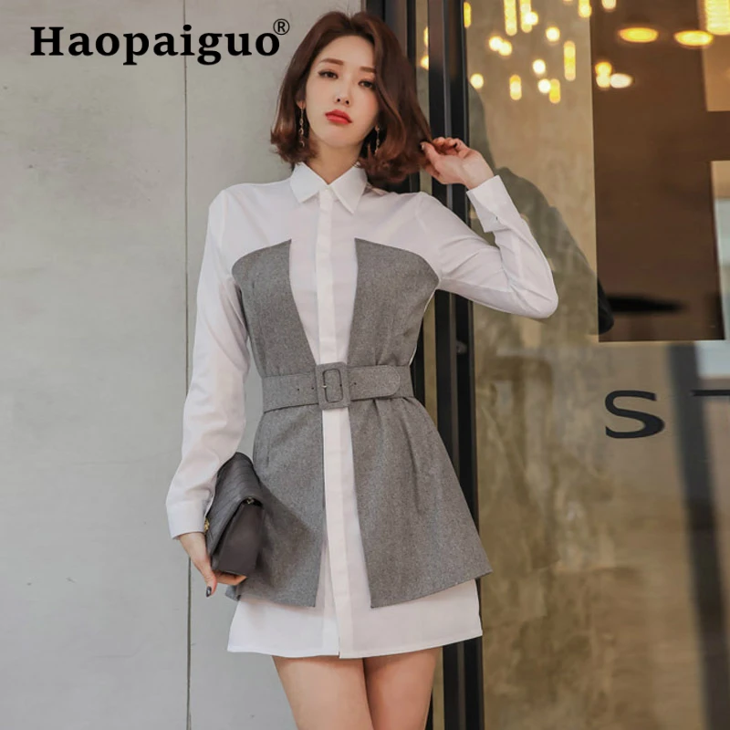 Plus Size White OL Office Work Dress Women Turn-down Collar Long Sleeve Mini Dress Club Wear for Ladies Casual Bodycon Dresses
Plus Size White OL Office Work Dress Women Turn-down Collar Long Sleeve Mini Dress Club Wear for Ladies Casual Bodycon Dresses