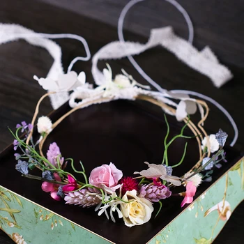 Wedding Flower Garland Bride Hairband Hair Accessories Festival Decor Princess Floral Wreath Bridesmaid Head Wreath For Hair
Wedding Flower Garland Bride Hairband Hair Accessories Festival Decor Princess Floral Wreath Bridesmaid Head Wreath For Hair