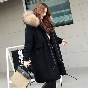 Winter Jacket Women 2018 New Brand Warm Thick Down Jacket Parkas real Raccoon Fur Collar Womens Winter Jackets And Coats
Winter Jacket Women 2018 New Brand Warm Thick Down Jacket Parkas real Raccoon Fur Collar Womens Winter Jackets And Coats