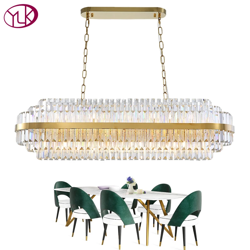 Youlaike Modern Crystal Lighting Chandelier For Dining Room Oval Design Luxury Chain Chandeliers Home Decor LED Cristal Lamps
Youlaike Modern Crystal Lighting Chandelier For Dining Room Oval Design Luxury Chain Chandeliers Home Decor LED Cristal Lamps
