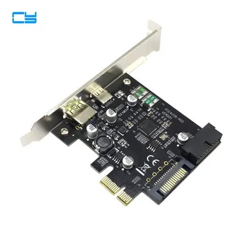 PCI-E 1x Express to USB 3.1 Type C USB-C & USB 3.0 Dual Port Add on Expansion Card Adapter for PC Computer
PCI-E 1x Express to USB 3.1 Type C USB-C & USB 3.0 Dual Port Add on Expansion Card Adapter for PC Computer