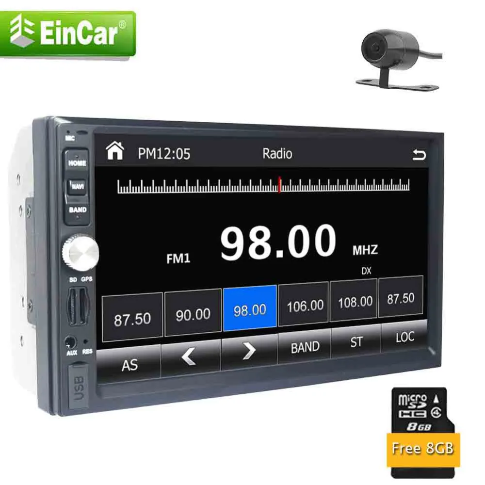 Backup Camera+EINCAR 7'' Monitor Double DIN in Dash Car Radio Stereo Bluetooth USB Sd Mp3 Radio Universal 2 DIN Car Autoradio
Backup Camera+EINCAR 7'' Monitor Double DIN in Dash Car Radio Stereo Bluetooth USB Sd Mp3 Radio Universal 2 DIN Car Autoradio