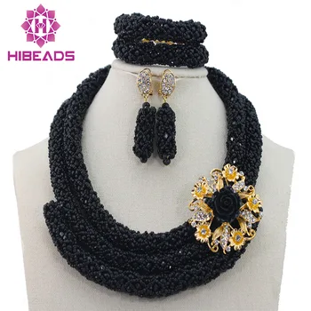 Preety Black Wedding Crystal Jewelry Sets African Beads Necklace Earings Fashion Crystal Women Fashion Party Dress HX842
Preety Black Wedding Crystal Jewelry Sets African Beads Necklace Earings Fashion Crystal Women Fashion Party Dress HX842