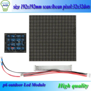 3in1 SMD Full color P6 LED display module,1/8 Scan, 192*192mm 32*32 pixels; Waterproof Outdoor P6 RGB LED Display Panel
3in1 SMD Full color P6 LED display module,1/8 Scan, 192*192mm 32*32 pixels; Waterproof Outdoor P6 RGB LED Display Panel
