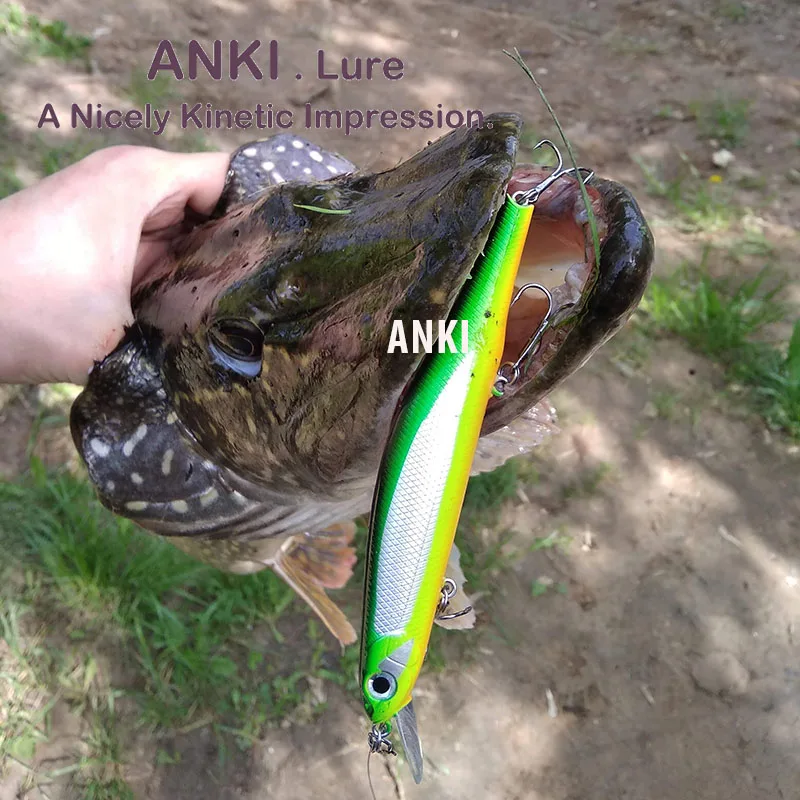 ANKI 110SP-SR magnet weight system long cast 17.5g 11cm Hard Fishing Lure Wobbler Pesca Artificial Bait Suspending Minnow
ANKI 110SP-SR magnet weight system long cast 17.5g 11cm Hard Fishing Lure Wobbler Pesca Artificial Bait Suspending Minnow