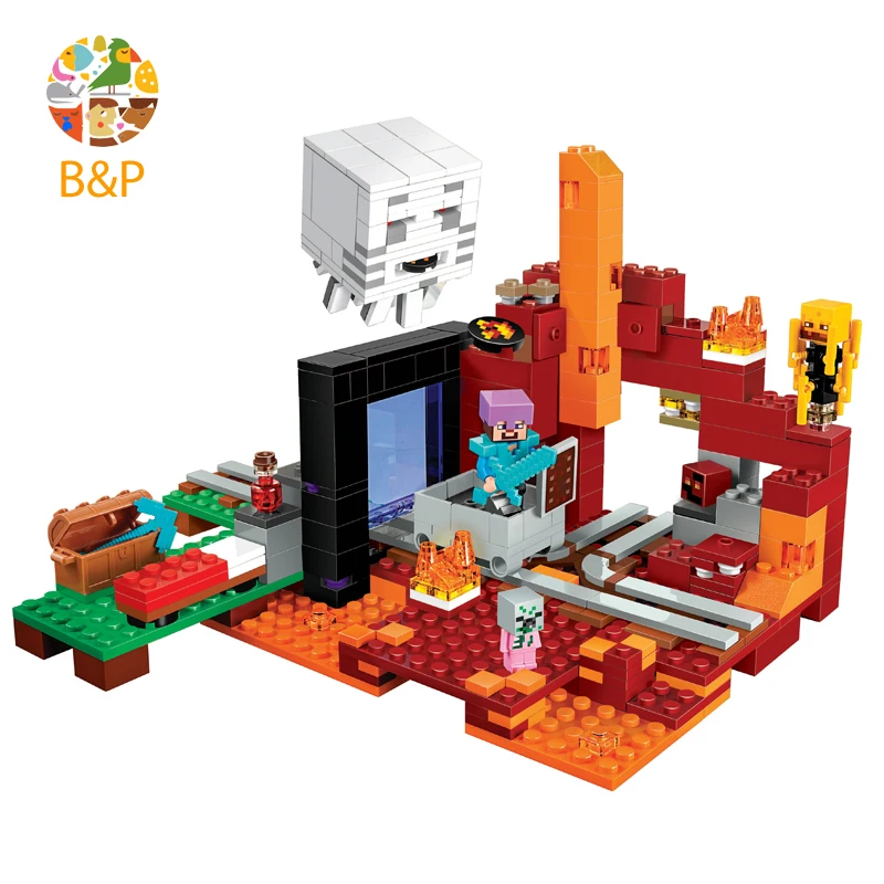 21143 477pcs My worlds Series The Nether Portal Model Building Block Brick Set Toys For Children 10812 Gift
21143 477pcs My worlds Series The Nether Portal Model Building Block Brick Set Toys For Children 10812 Gift