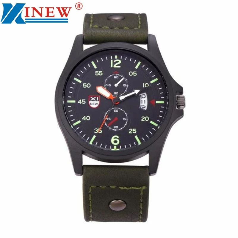 HOT XINEW Military Leather Waterproof Date Quartz Analog Army Men's Quartz Wrist Watches Gift Feb16
HOT XINEW Military Leather Waterproof Date Quartz Analog Army Men's Quartz Wrist Watches Gift Feb16
