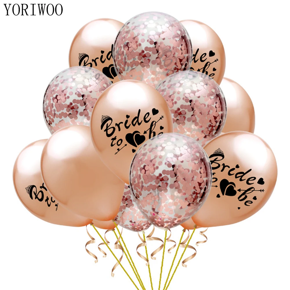 YORIWOO To Be Bride Latex конфетти для воздушного шара Baloon набор девичника|Воздушные шары и