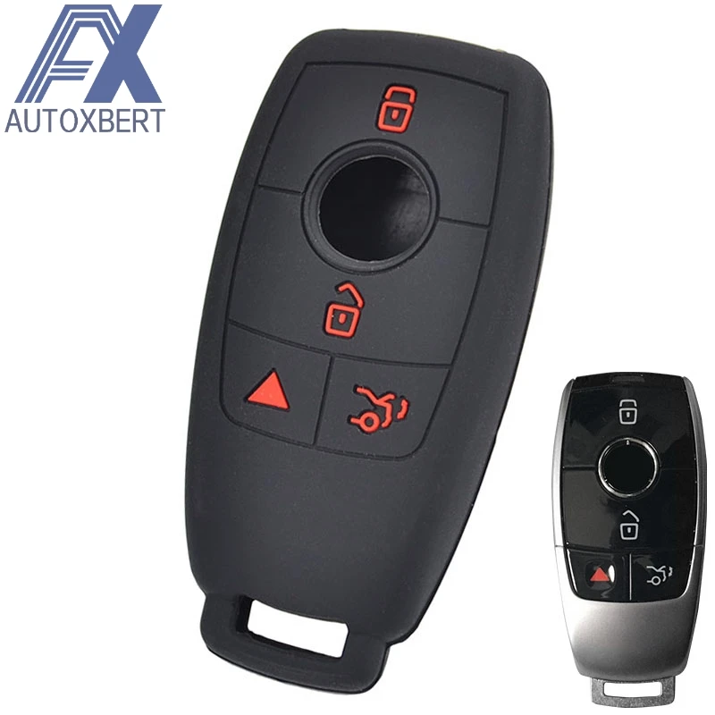 AX Silicone Remote Key Case Fob Shell Cover Skin Holder 4 Button For Mercedes Benz E Class W213 E200 E300 S Class 2017 2018 2019
AX Silicone Remote Key Case Fob Shell Cover Skin Holder 4 Button For Mercedes Benz E Class W213 E200 E300 S Class 2017 2018 2019