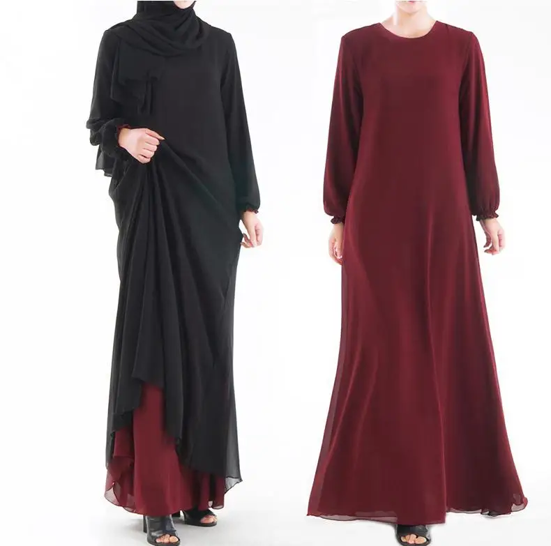 Muslim Adult Wear Both Sides Fake Two Pieces Fashion Chiffon Muslim Abaya Dresses Musical Robe Prayers Ramadan Abaya Turkish New
Muslim Adult Wear Both Sides Fake Two Pieces Fashion Chiffon Muslim Abaya Dresses Musical Robe Prayers Ramadan Abaya Turkish New