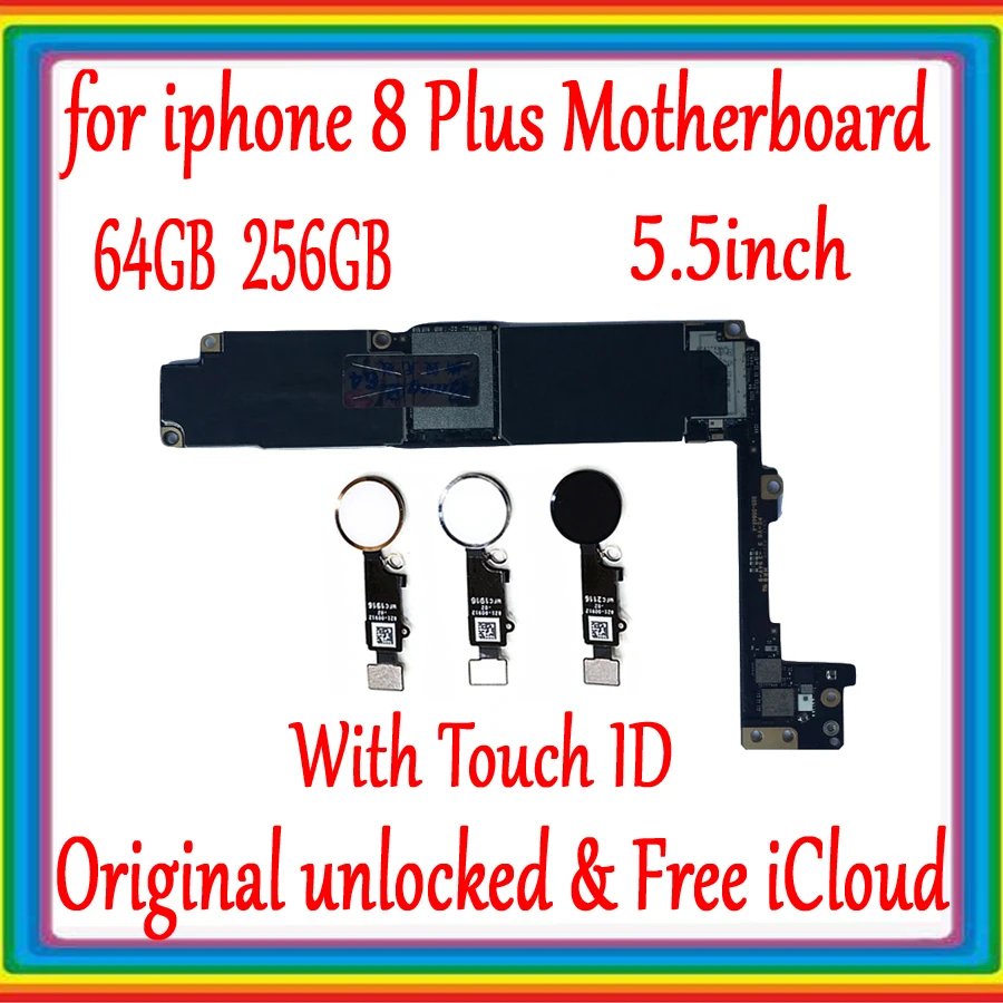 High quality, for iphone 8 Plus unlocked Motherboard with Touch ID ,Original for iphone 8P 8Plus Mainboard , 64GB 256GB
High quality, for iphone 8 Plus unlocked Motherboard with Touch ID ,Original for iphone 8P 8Plus Mainboard , 64GB 256GB