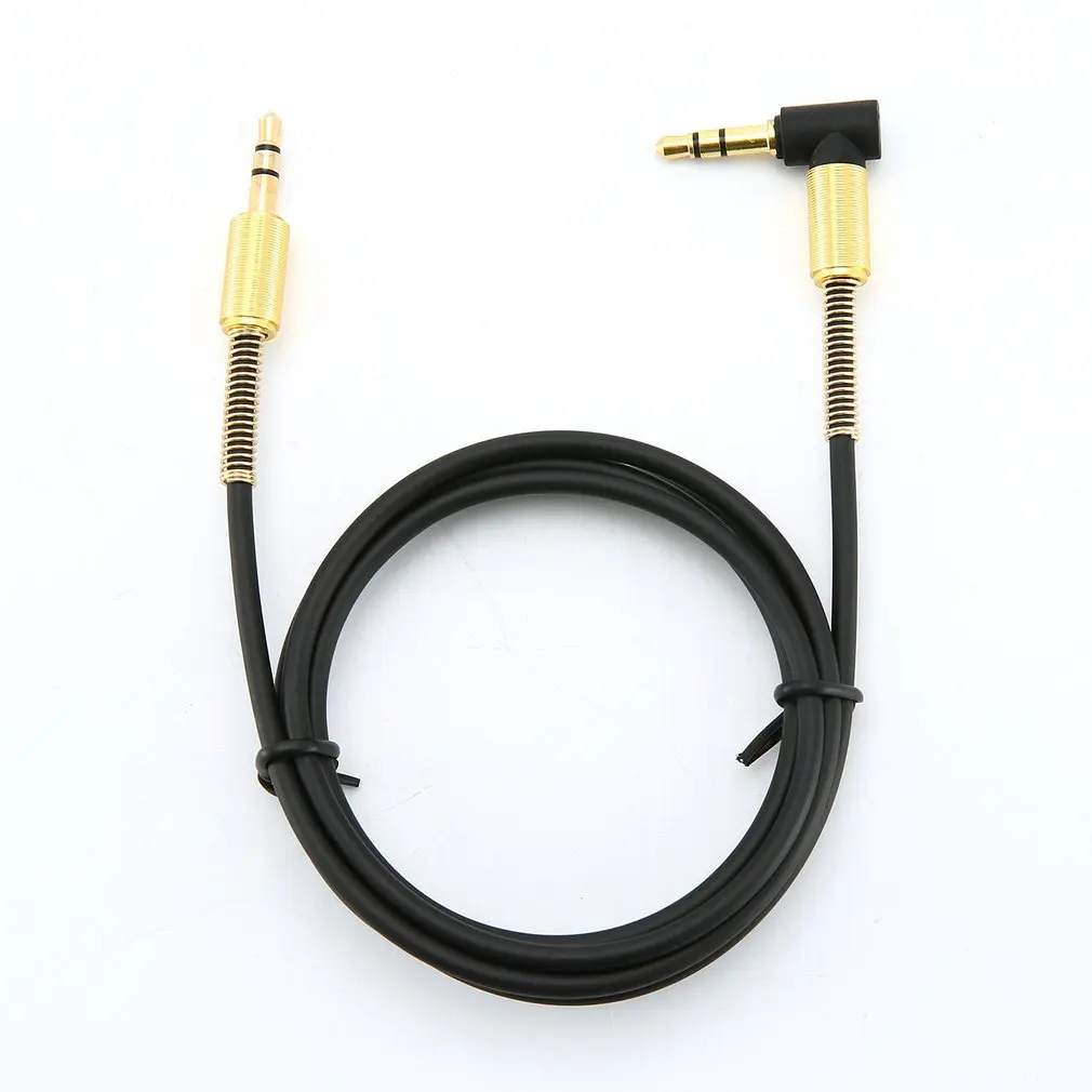 3.5mm Jack Stereo 1m Audio Cable Male to Male 90 Degree Angle Right Aux Cable Wire Cord with Spring Protective Cover
3.5mm Jack Stereo 1m Audio Cable Male to Male 90 Degree Angle Right Aux Cable Wire Cord with Spring Protective Cover