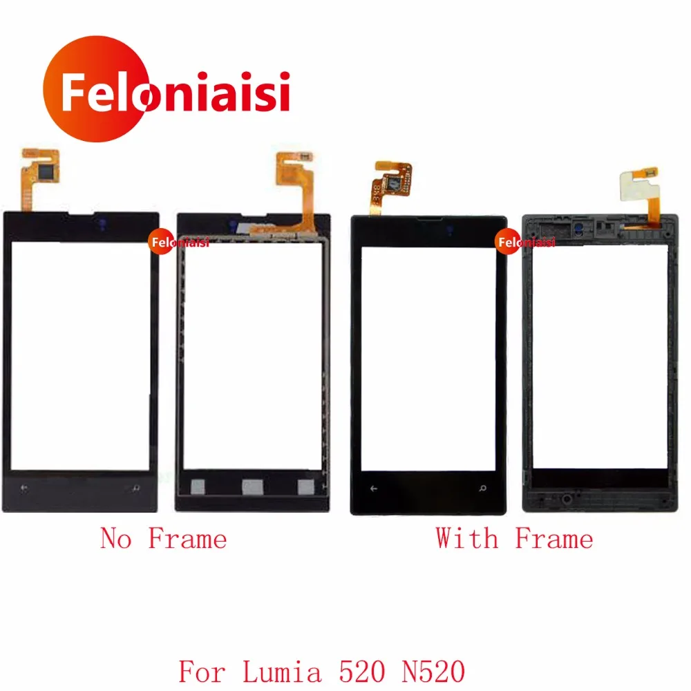 10 шт./лот Высокое качество 4 0 "для Nokia Lumia 520 N520 Сенсорный экран планшета Сенсор