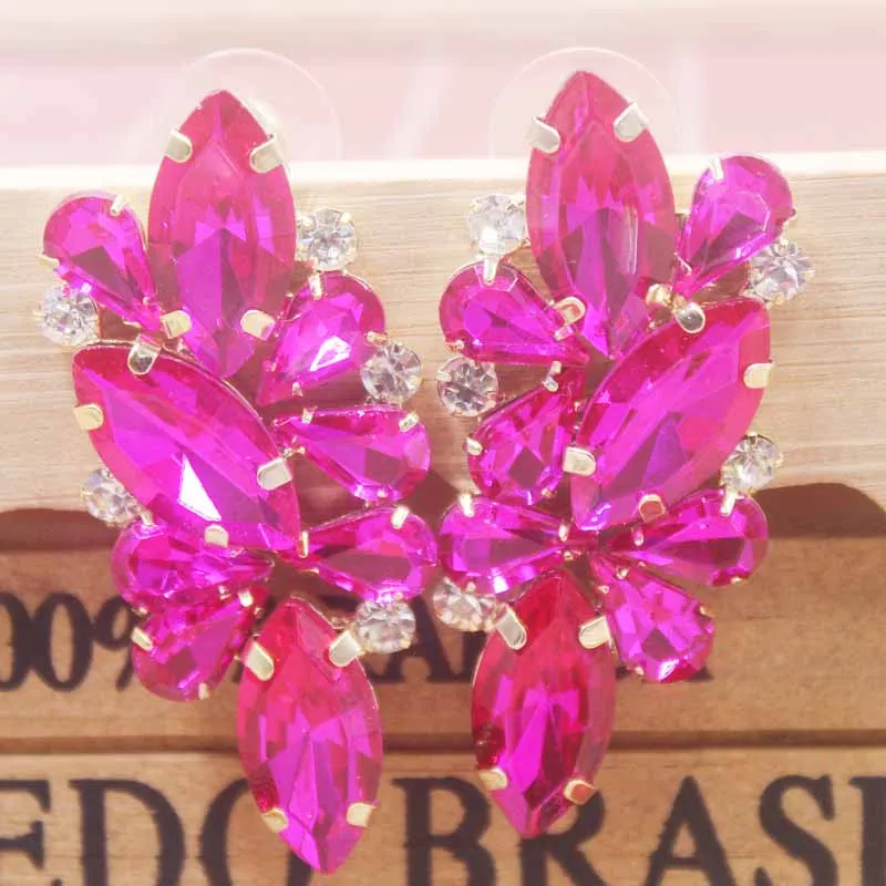 2019 new Lady Valentine's Day Gifts earrings Zerong Colorful rhinestone champagne/red/fuchsia glass stone 1pcs delicate fashion
2019 new Lady Valentine's Day Gifts earrings Zerong Colorful rhinestone champagne/red/fuchsia glass stone 1pcs delicate fashion