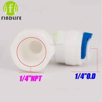 Water Filter Parts 5 pcs 1/4" O.D Tube * 1/4" NPT BSP Elbow FeMale Quick Connect Water purifier Reverse Osmosis machine 4044N
Water Filter Parts 5 pcs 1/4" O.D Tube * 1/4" NPT BSP Elbow FeMale Quick Connect Water purifier Reverse Osmosis machine 4044N