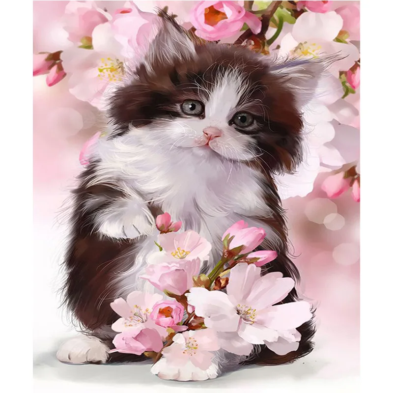 DIY Diamond Embroidery Animal cat Full drilling round drill Diamond Painting Cross stitch kit Christmas gift
DIY Diamond Embroidery Animal cat Full drilling round drill Diamond Painting Cross stitch kit Christmas gift