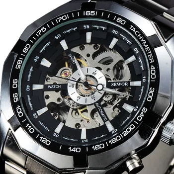 2017 Men's Fashion Top Luxury Brand SEWOR Full Steel Sport Wristwatch Tachymeter Skeleton Automatic Mechanical Military Watches
2017 Men's Fashion Top Luxury Brand SEWOR Full Steel Sport Wristwatch Tachymeter Skeleton Automatic Mechanical Military Watches