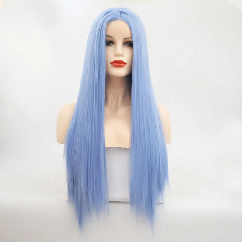 Charisma Long Straight Synthetic Lace Front Wig Light Blue Wigs for Women 26 Inches Side Part Glueless Heat Resistant Wigs
Charisma Long Straight Synthetic Lace Front Wig Light Blue Wigs for Women 26 Inches Side Part Glueless Heat Resistant Wigs