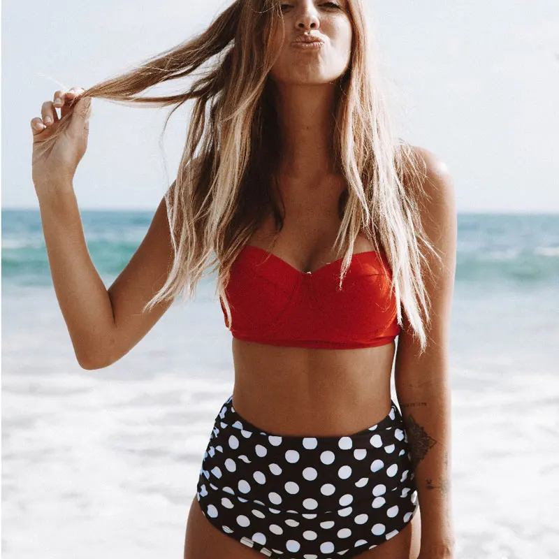 2018 Sexy Swimsuit High Waist Swimwear Print Bikini Push Up Vintage Biquini Beachwear Female Bathing Set Maillot De Bain Femme
2018 Sexy Swimsuit High Waist Swimwear Print Bikini Push Up Vintage Biquini Beachwear Female Bathing Set Maillot De Bain Femme