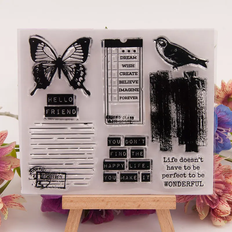 1 Pcs New Butterfly Bird Transparent Clear Silicone Stamp for Seal DIY Scrapbooking Photo Album Decorative
1 Pcs New Butterfly Bird Transparent Clear Silicone Stamp for Seal DIY Scrapbooking Photo Album Decorative