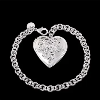 H347 wholesale Top quality silver color Frame heart pendant fashion jewelry charm bracelet Valentine's Day gift
H347 wholesale Top quality silver color Frame heart pendant fashion jewelry charm bracelet Valentine's Day gift