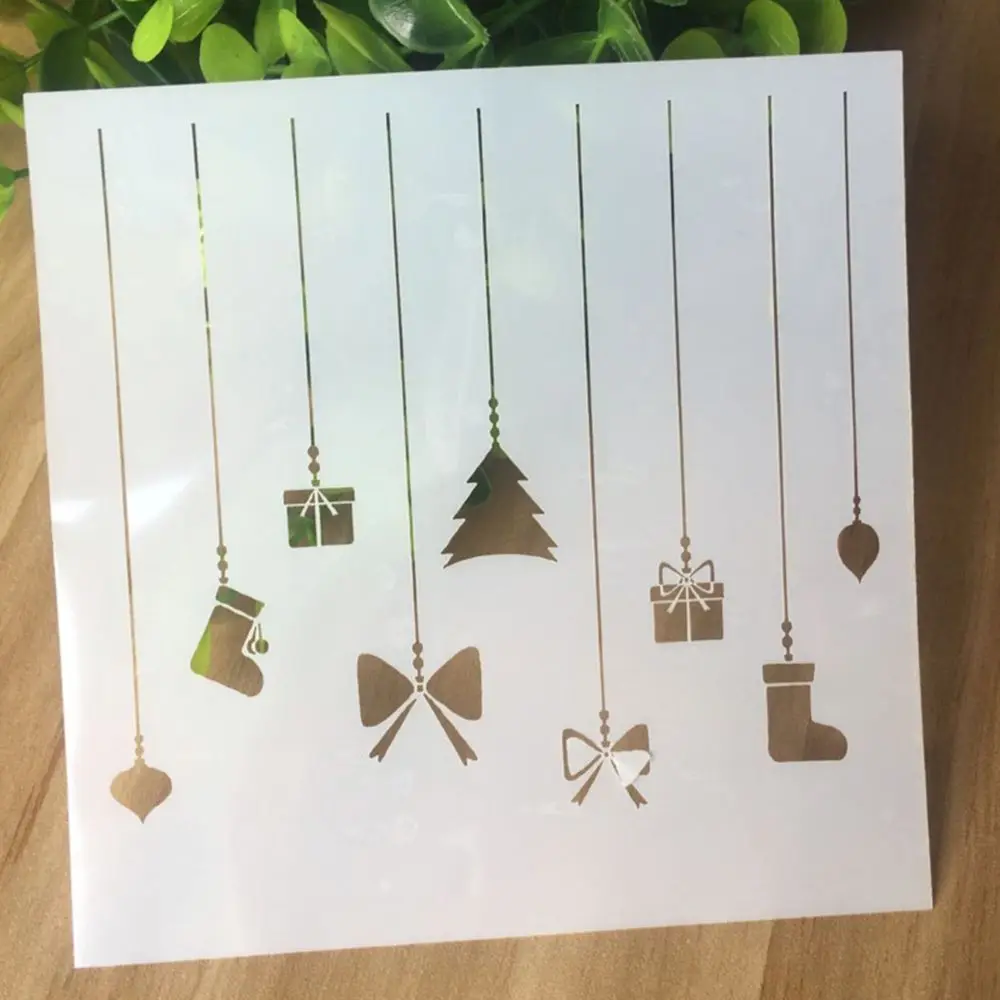 1pc Christmas Tree Bow knot Gift Themed Reusable Cake Mold Coffee Stencil Airbrush Painting Cake Spraying Mould
1pc Christmas Tree Bow knot Gift Themed Reusable Cake Mold Coffee Stencil Airbrush Painting Cake Spraying Mould