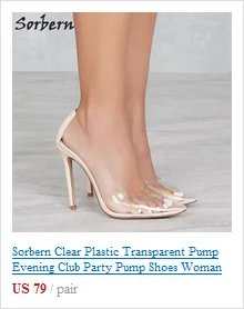 Sorbern Transparent Pvc Ankle Boots For Women Lace-Up Front Clear High Heels Platform Womans Boots Hot Sale White Platform Boots