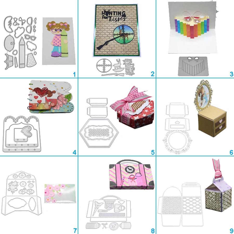 DIY Happy Box Envelope Girl Cutting Dies Metal Stencil Scrapbook Album Paper Card Embossing Art Hunting Handbag
DIY Happy Box Envelope Girl Cutting Dies Metal Stencil Scrapbook Album Paper Card Embossing Art Hunting Handbag