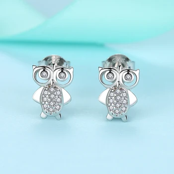 FOREWE Real 925 Sterling Silver Stud Earrings Cibic Zirconia Animal Owl Cute Earrings for Women Girls Fashion Jewelry 2019 New
FOREWE Real 925 Sterling Silver Stud Earrings Cibic Zirconia Animal Owl Cute Earrings for Women Girls Fashion Jewelry 2019 New