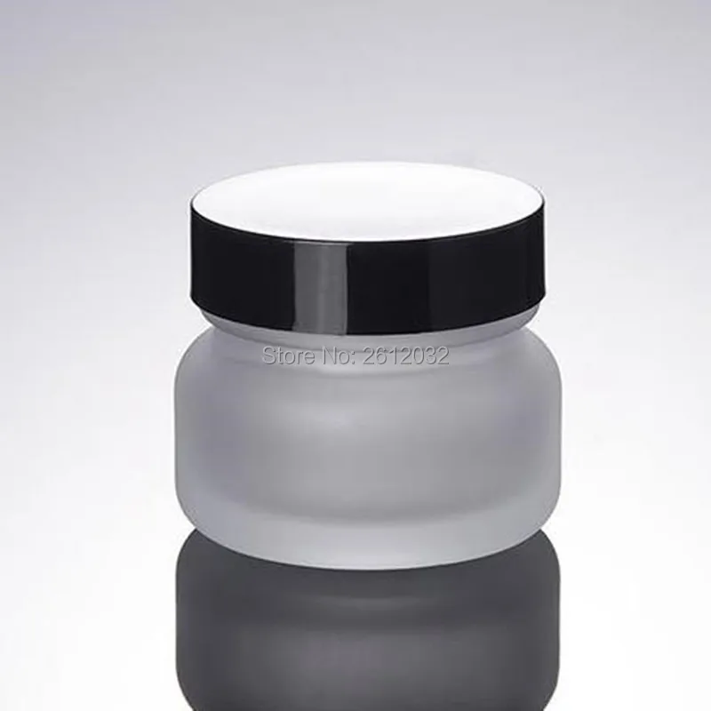 50g black cap glass cosmetic containers cream jar,Frosted glass bottle for cosmetic packaging F20173677
50g black cap glass cosmetic containers cream jar,Frosted glass bottle for cosmetic packaging F20173677