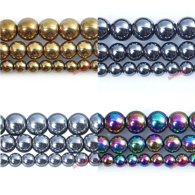 Free Shipping Natural Stone Silver Gold black rainbow Hematite Beads 4 6 8 10 MM 15" Per Strand Pick Size For Jewelry Making
Free Shipping Natural Stone Silver Gold black rainbow Hematite Beads 4 6 8 10 MM 15" Per Strand Pick Size For Jewelry Making