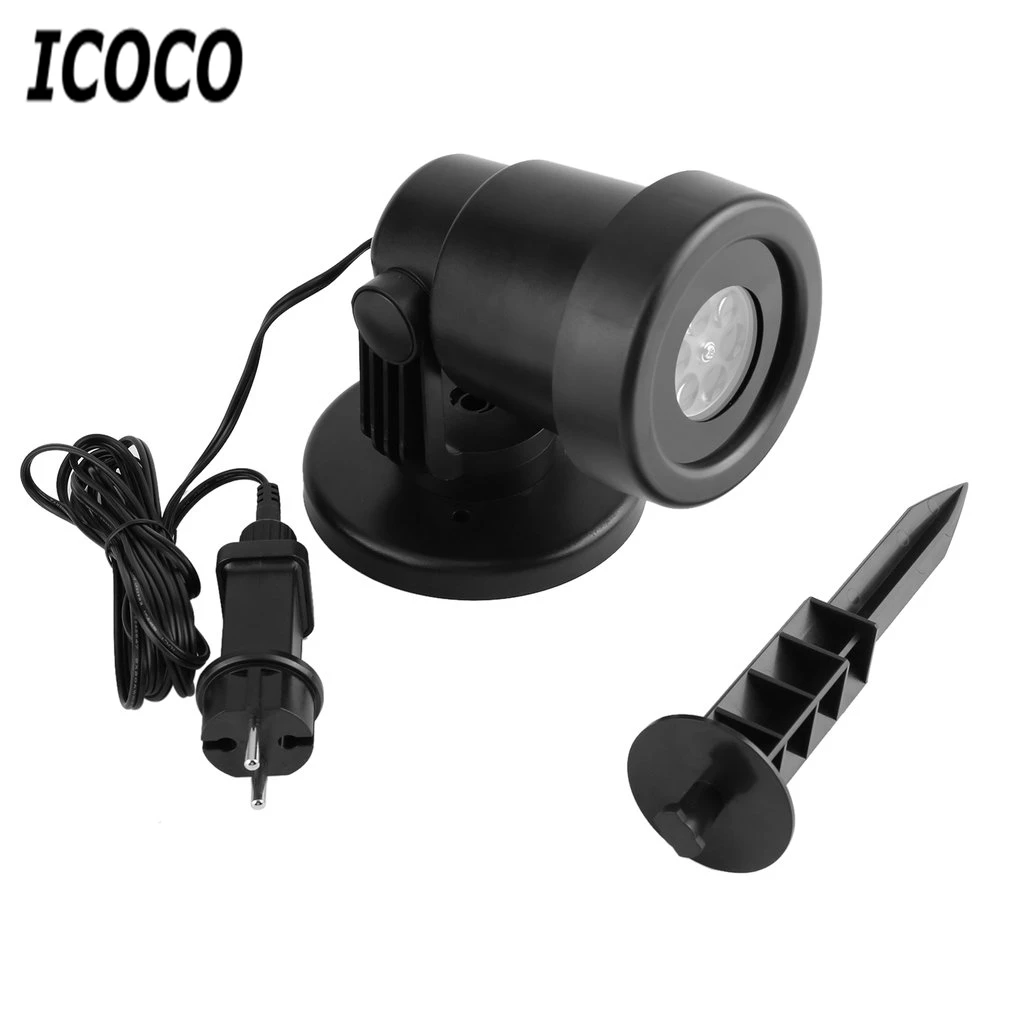 ICOCO 4W 4 LEDs Waterproof Colorful Projector Pattern LED Light Christmas Festival Xmas Holiday Decor US Plug Snowflake
ICOCO 4W 4 LEDs Waterproof Colorful Projector Pattern LED Light Christmas Festival Xmas Holiday Decor US Plug Snowflake