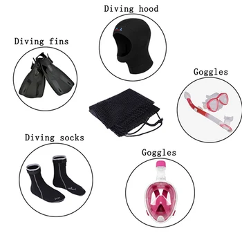 Quick Dry Swim Dive Net Bag Drawstring Type Water Sport Snorkel Flippers Storage Swimming Accessories Bags
Quick Dry Swim Dive Net Bag Drawstring Type Water Sport Snorkel Flippers Storage Swimming Accessories Bags