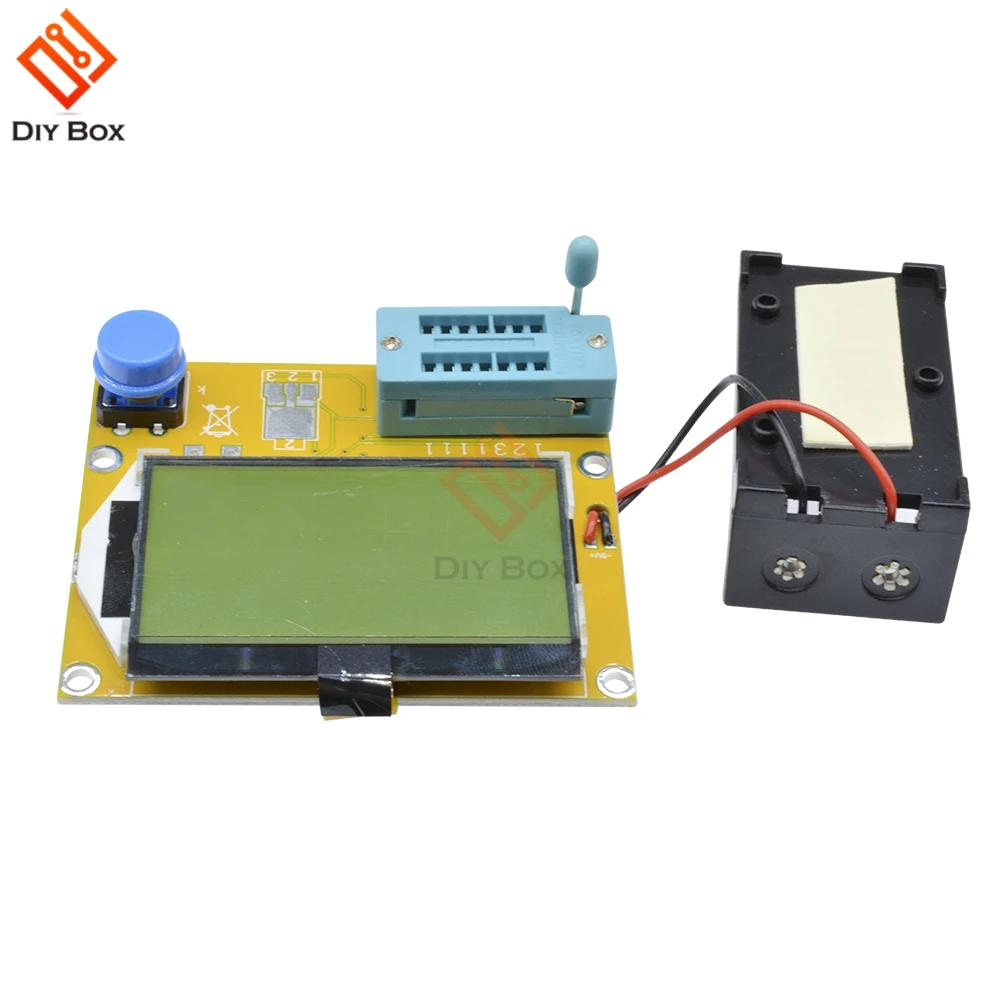 Transistor Tester LCR-T4 Mega328 M328 Multimeter Diode Triode Capacitance ESR Meter MOS/PNP/NPN L/C/R + Battery Holder
Transistor Tester LCR-T4 Mega328 M328 Multimeter Diode Triode Capacitance ESR Meter MOS/PNP/NPN L/C/R + Battery Holder