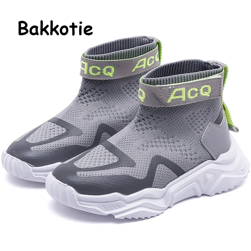 Bakkotie 2019 Kids Autumn Sports Casual Shoes Girls New Fashion Breathable Sock Shoes Baby Boys Black Reflective High Sneakers
Bakkotie 2019 Kids Autumn Sports Casual Shoes Girls New Fashion Breathable Sock Shoes Baby Boys Black Reflective High Sneakers