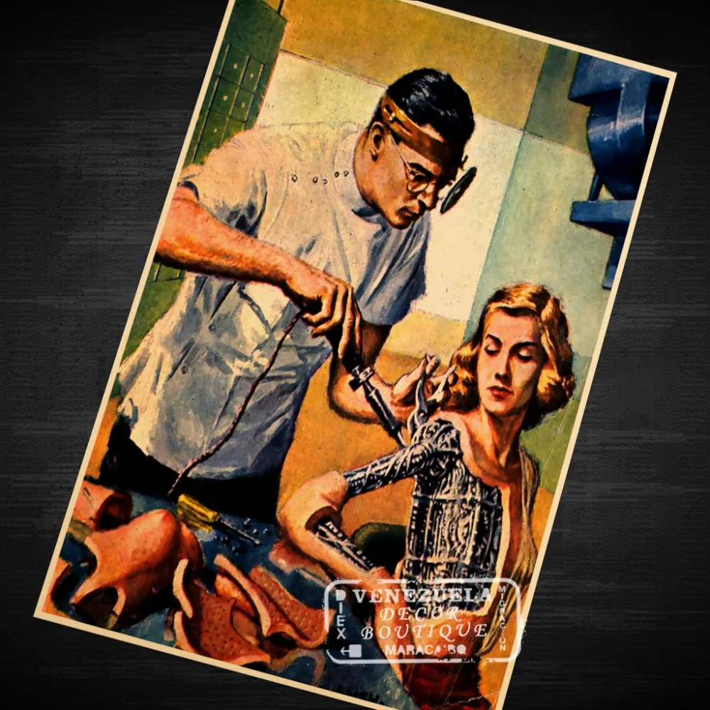 Sci-fi Soviet Union Robot Spy Classic Vintage Retro Kraft Poster Decorative DIY Wall Canvas Sticker Home Bar Art Poster Decorati
Sci-fi Soviet Union Robot Spy Classic Vintage Retro Kraft Poster Decorative DIY Wall Canvas Sticker Home Bar Art Poster Decorati