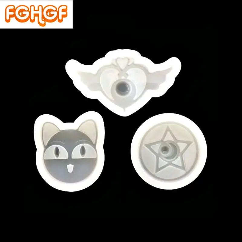 Handmade Epoxy Resin Jewelry Magic Sailor Girl Cat Silicone Mold Star Wings Emblem Cabochone DIY Tool Decoration Accessories
Handmade Epoxy Resin Jewelry Magic Sailor Girl Cat Silicone Mold Star Wings Emblem Cabochone DIY Tool Decoration Accessories