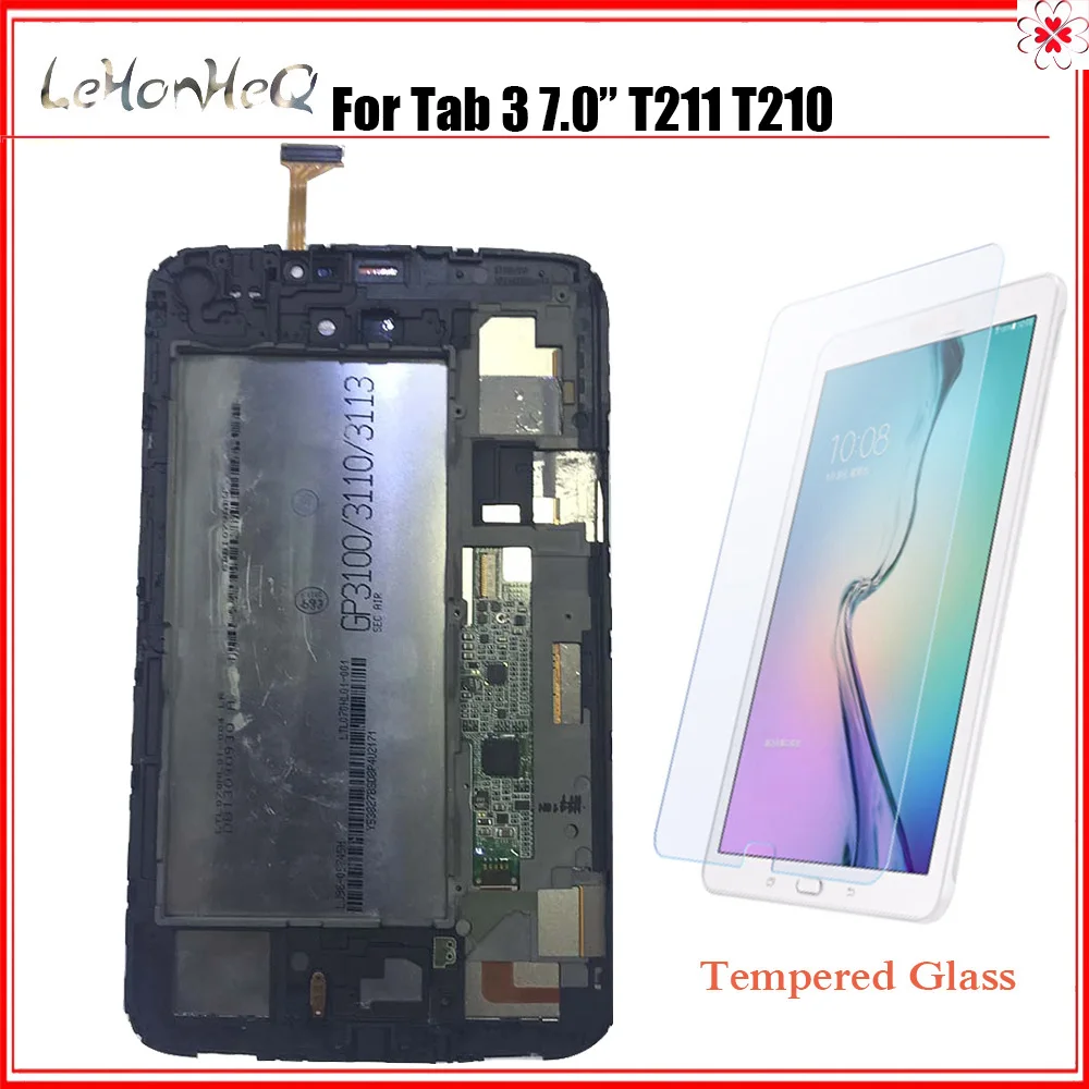 New Tablet T210 For samsung galaxy Tab 3 7.0" T211 T210 LCD Display Touch Screen Digitizer matrix panel Assembly with Frame
New Tablet T210 For samsung galaxy Tab 3 7.0" T211 T210 LCD Display Touch Screen Digitizer matrix panel Assembly with Frame