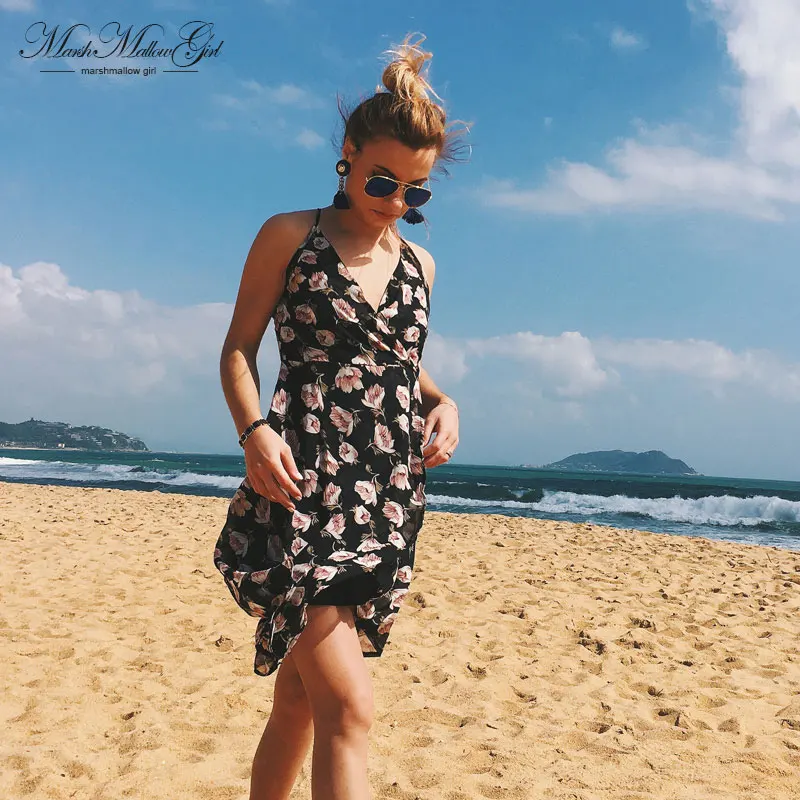 Sexy backless summer dresses Floral chiffon flower print patchwork dress vestidos de fiesta Boho Style Women Beach Dress
Sexy backless summer dresses Floral chiffon flower print patchwork dress vestidos de fiesta Boho Style Women Beach Dress