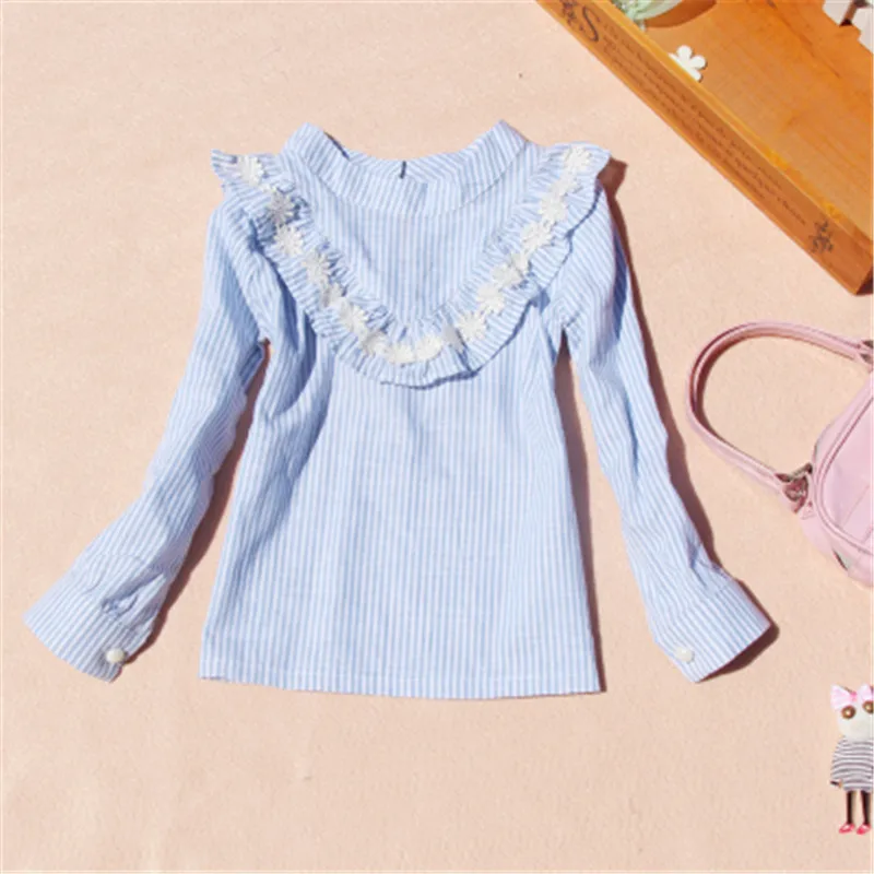 2-16Y School Girl Tops 2017 Baby Toddler Clothes Teenage Girls Blouse Fall Cotton Lace Long Sleeve Striped Kids Shirts AA2476
2-16Y School Girl Tops 2017 Baby Toddler Clothes Teenage Girls Blouse Fall Cotton Lace Long Sleeve Striped Kids Shirts AA2476