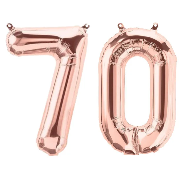 2pcs 40 inch Rose Gold Number 70 Foil Balloons Adult 70th Birthday Party Anniversary Digit Helium Balaos Decoration Globos
2pcs 40 inch Rose Gold Number 70 Foil Balloons Adult 70th Birthday Party Anniversary Digit Helium Balaos Decoration Globos