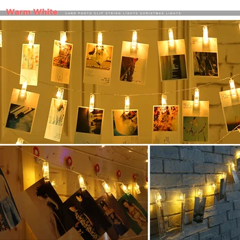 LED Photo Clip String Lights 1.3M 2.8M 5M Led String Light Warm White/RGB Christmas Festival Party Wedding Decoration Fairy Lamp
LED Photo Clip String Lights 1.3M 2.8M 5M Led String Light Warm White/RGB Christmas Festival Party Wedding Decoration Fairy Lamp