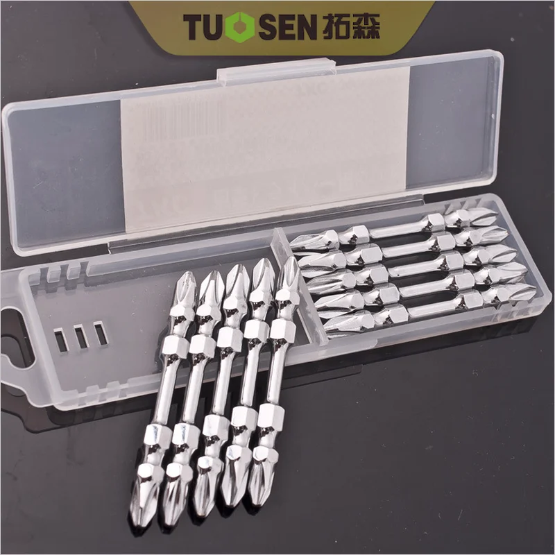 Cross Wind Batch 65MM Double Head Phillips Screwdriver Bit Head with Magnetic Pneumatic S2 Impact Bit
Cross Wind Batch 65MM Double Head Phillips Screwdriver Bit Head with Magnetic Pneumatic S2 Impact Bit