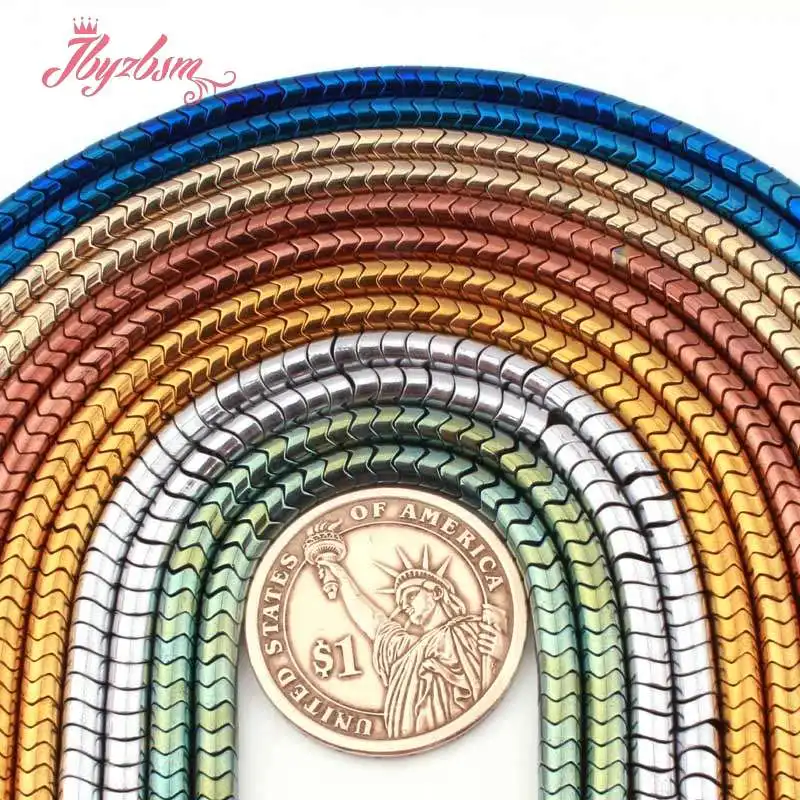 2x4mm Gear Smooth Brown Gold Silver Hematite Beads Stone Heishi Spacer LooseBead For Women Necklace Bracelet Jewelry Making 15"
2x4mm Gear Smooth Brown Gold Silver Hematite Beads Stone Heishi Spacer LooseBead For Women Necklace Bracelet Jewelry Making 15"